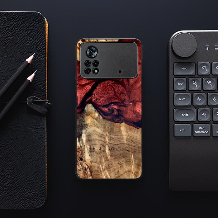 Xiaomi POCO X4 Pro 5G Handyhülle aus Harz und Holz - Synergy#D122