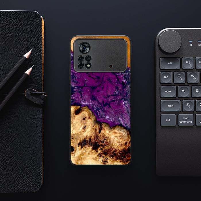 Xiaomi POCO X4 Pro 5G Handyhülle aus Harz und Holz - Synergy#D130