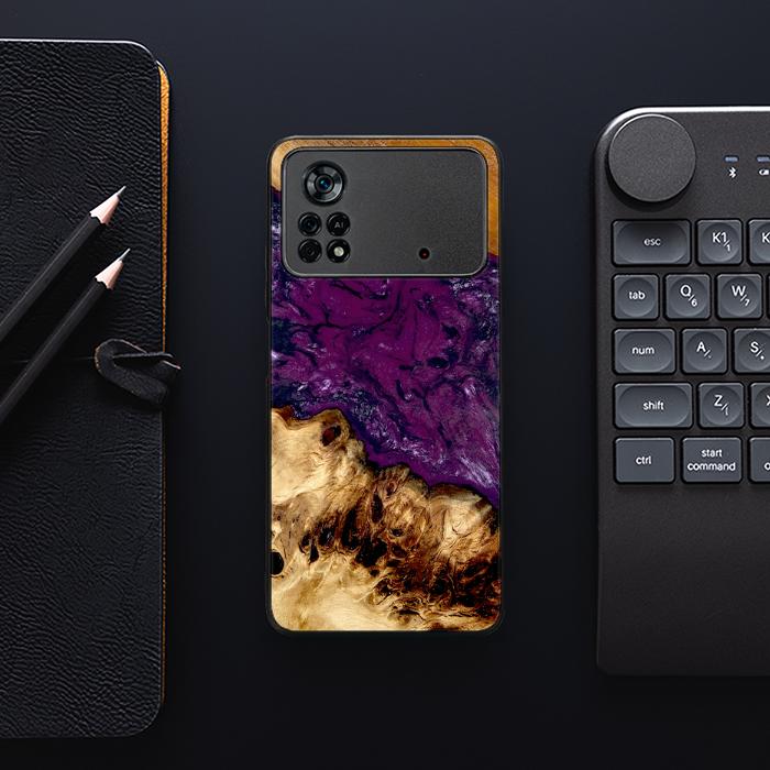 Xiaomi POCO X4 Pro 5G Handyhülle aus Harz und Holz - Synergy#D134