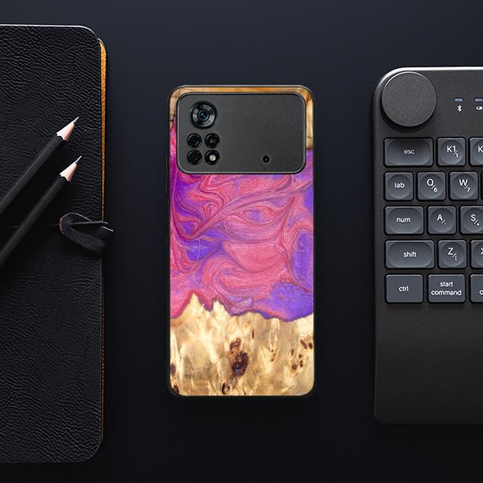 Xiaomi POCO X4 Pro 5G Handyhülle aus Harz und Holz - Synergy#D136