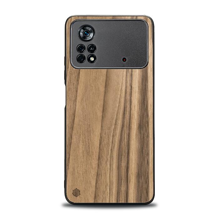 Xiaomi POCO X4 Pro 5G Handyhülle aus Holz - Nussbaum