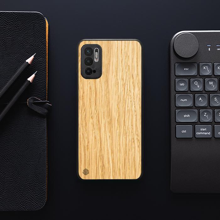Xiaomi REDMI NOTE 10 5G Handyhülle aus Holz - Eiche