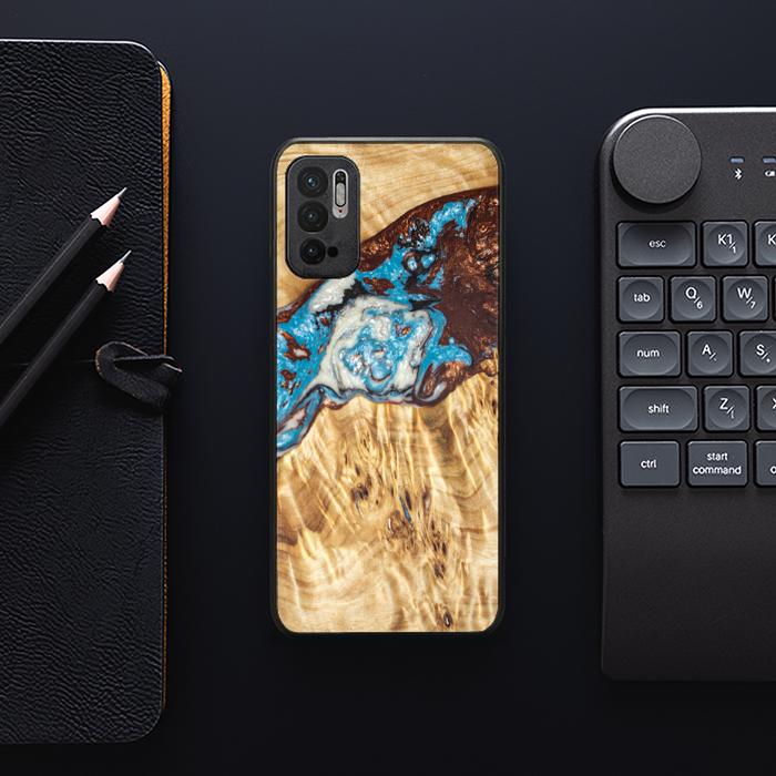 Xiaomi REDMI NOTE 10 5G Handyhülle aus Harz und Holz - SYNERGY#B12