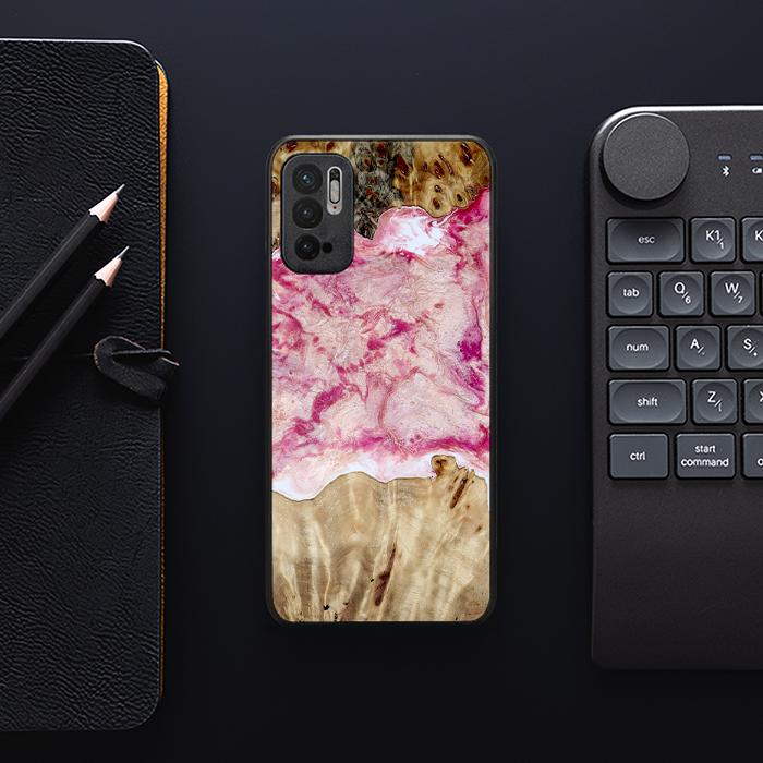 Xiaomi REDMI NOTE 10 5G Handyhülle aus Harz und Holz - Synergy#D101