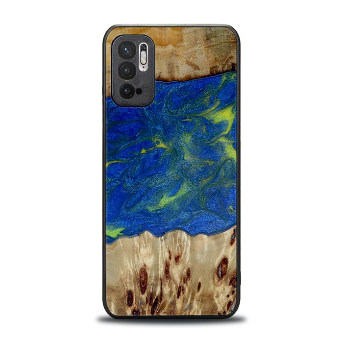 Xiaomi REDMI NOTE 10 5G Handyhülle aus Harz und Holz - Synergy#D102