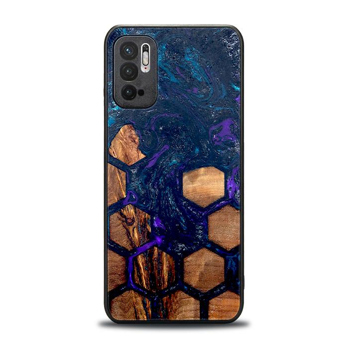 Xiaomi REDMI NOTE 10 5G Handyhülle aus Harz und Holz - Synergy#D106