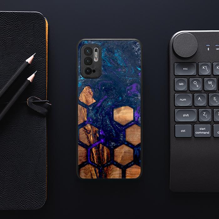 Xiaomi REDMI NOTE 10 5G Handyhülle aus Harz und Holz - Synergy#D106