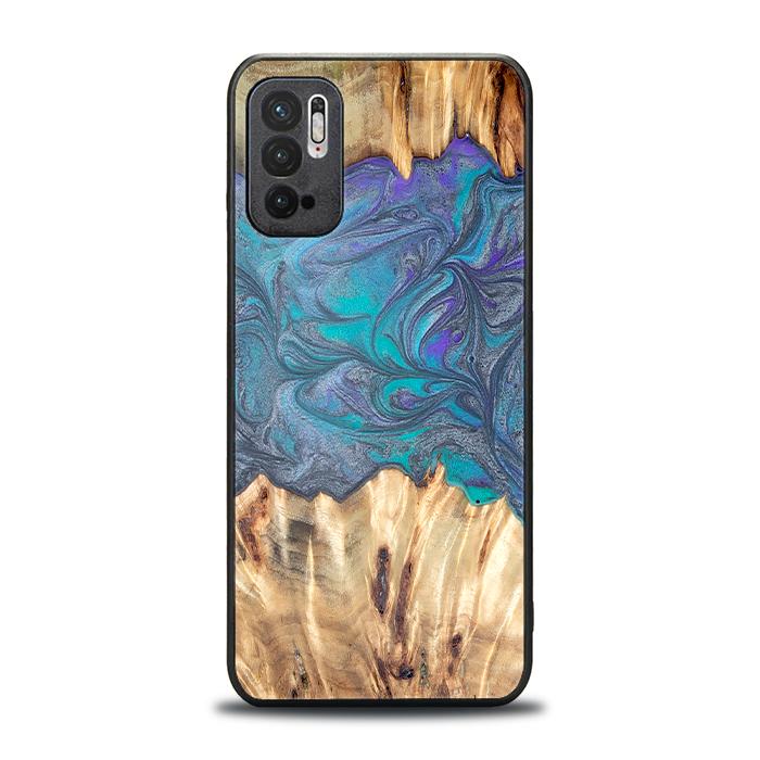 Xiaomi REDMI NOTE 10 5G Handyhülle aus Harz und Holz - Synergy#D107