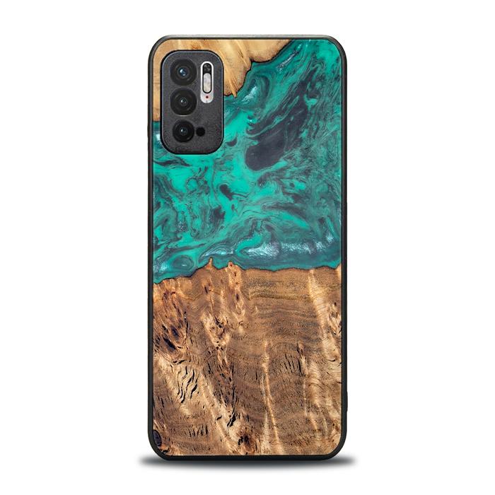 Xiaomi REDMI NOTE 10 5G Handyhülle aus Harz und Holz - Synergy#D108