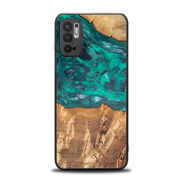 Xiaomi REDMI NOTE 10 5G Handyhülle aus Harz und Holz - Synergy#D109