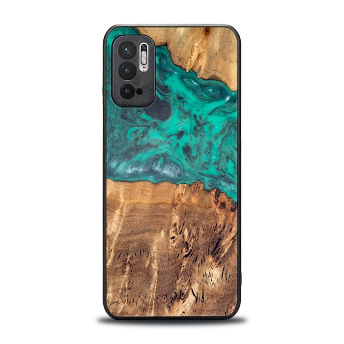 Xiaomi REDMI NOTE 10 5G Handyhülle aus Harz und Holz - Synergy#D111
