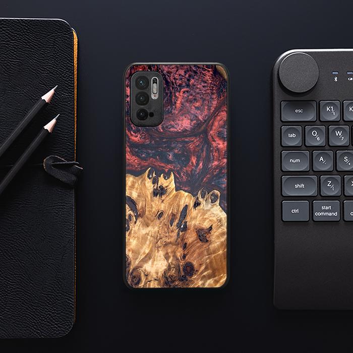 Xiaomi REDMI NOTE 10 5G Handyhülle aus Harz und Holz - Synergy#D118