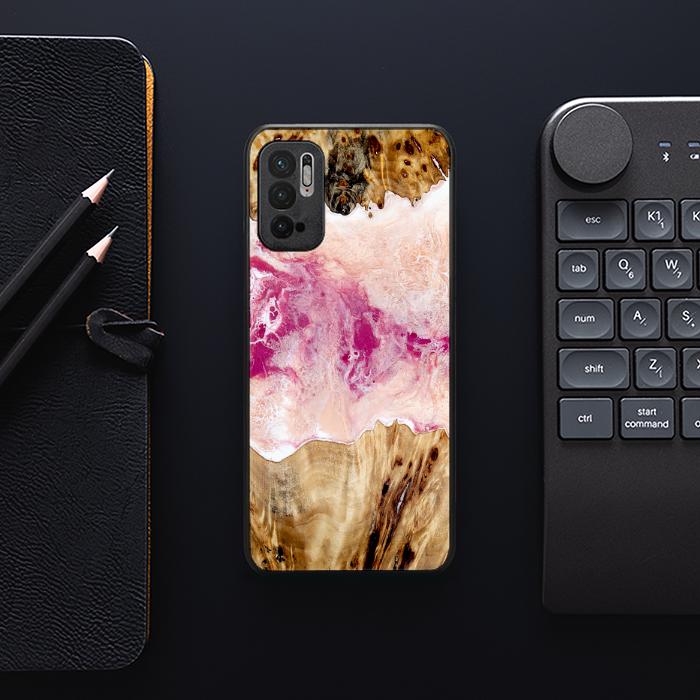 Xiaomi REDMI NOTE 10 5G Handyhülle aus Harz und Holz - Synergy#D119