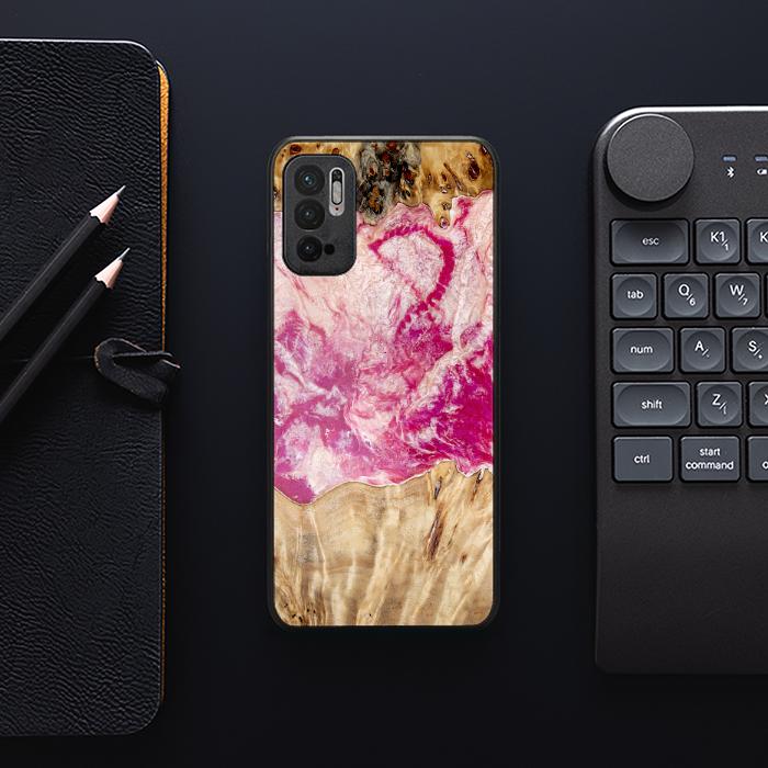 Xiaomi REDMI NOTE 10 5G Handyhülle aus Harz und Holz - Synergy#D123