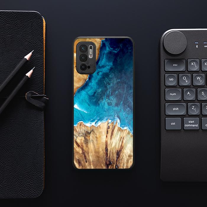 Xiaomi REDMI NOTE 10 5G Handyhülle aus Harz und Holz - Synergy#D126