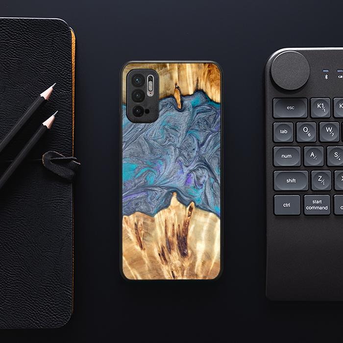 Xiaomi REDMI NOTE 10 5G Handyhülle aus Harz und Holz - Synergy#D135