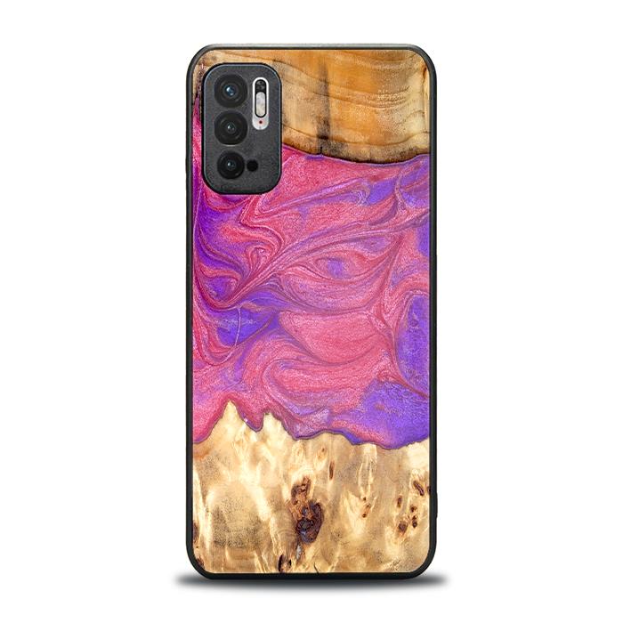 Xiaomi REDMI NOTE 10 5G Handyhülle aus Harz und Holz - Synergy#D136