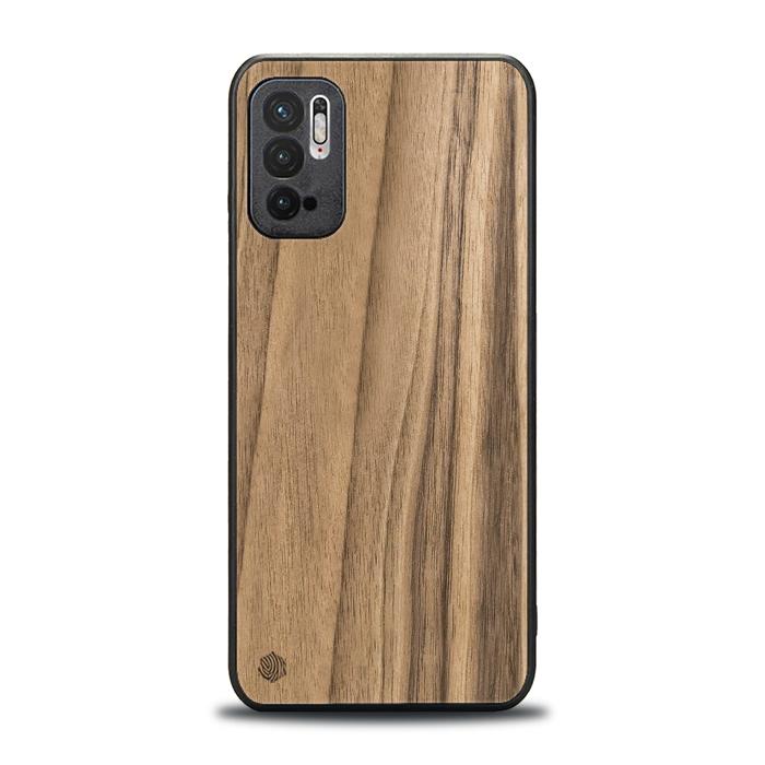 Xiaomi REDMI NOTE 10 5G Handyhülle aus Holz - Nussbaum