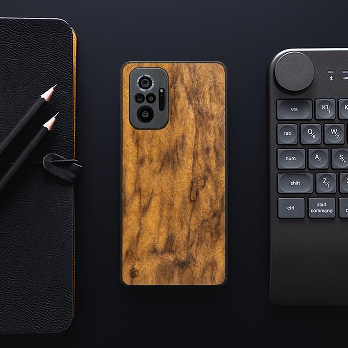 Xiaomi REDMI NOTE 10 Pro Handyhülle aus Holz - Imbuia