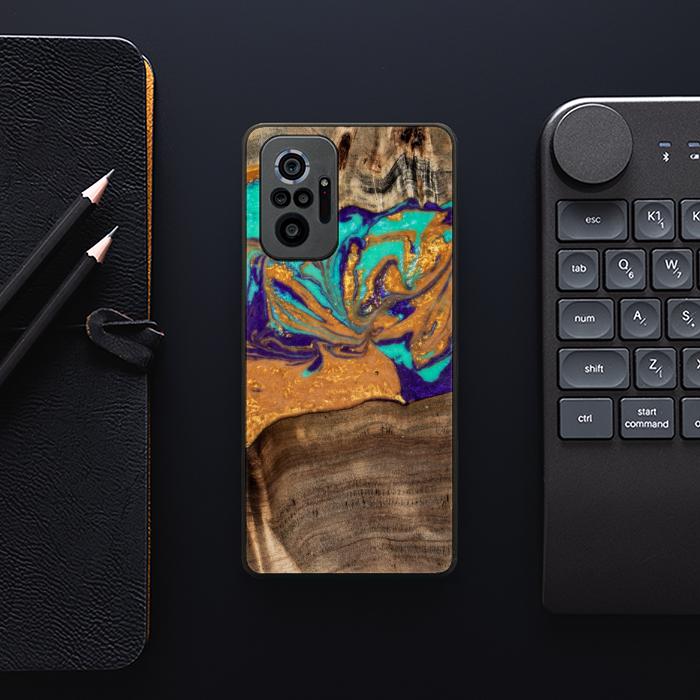 Xiaomi REDMI NOTE 10 Pro Handyhülle aus Harz und Holz - SYNERGY#A122