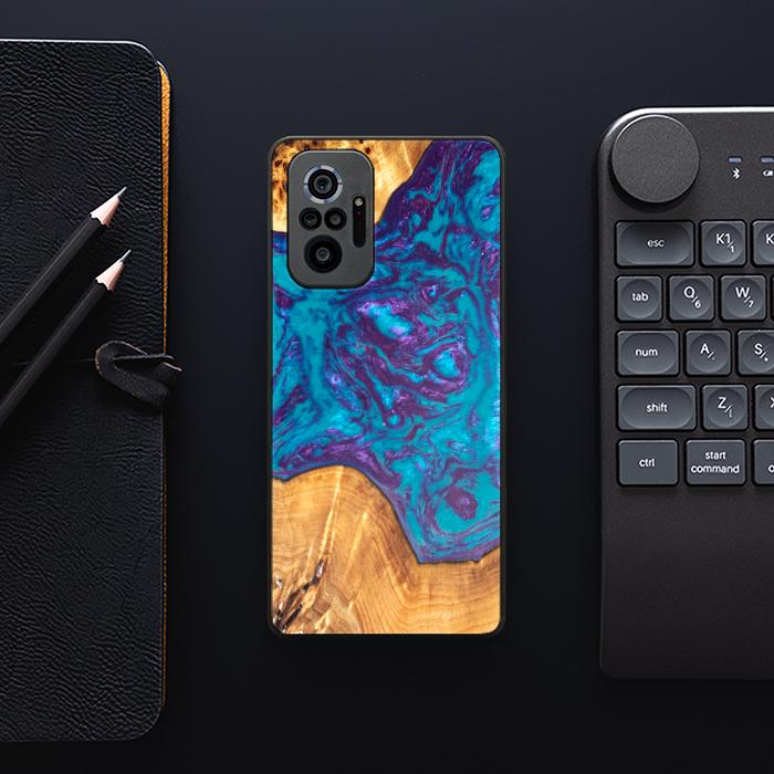 Xiaomi REDMI NOTE 10 Pro Handyhülle aus Harz und Holz - Synergy#B28