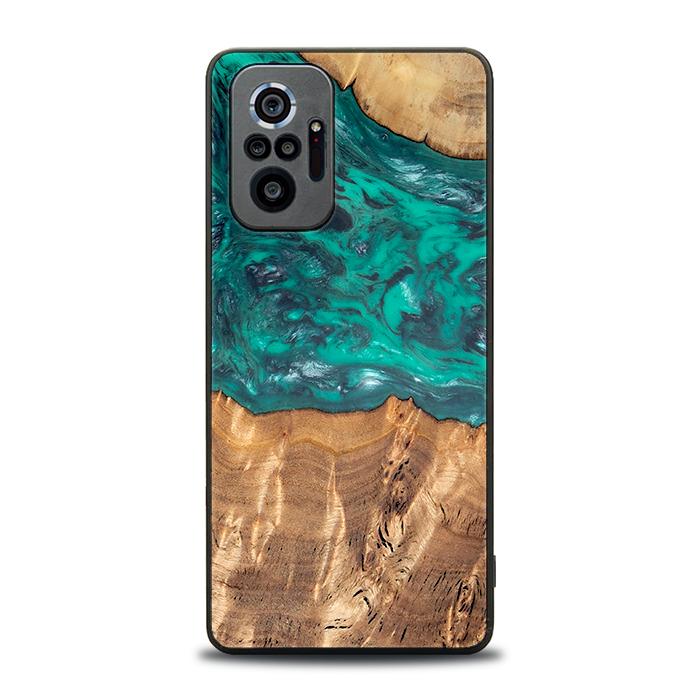 Xiaomi REDMI NOTE 10 Pro Handyhülle aus Harz und Holz - Synergy#D109