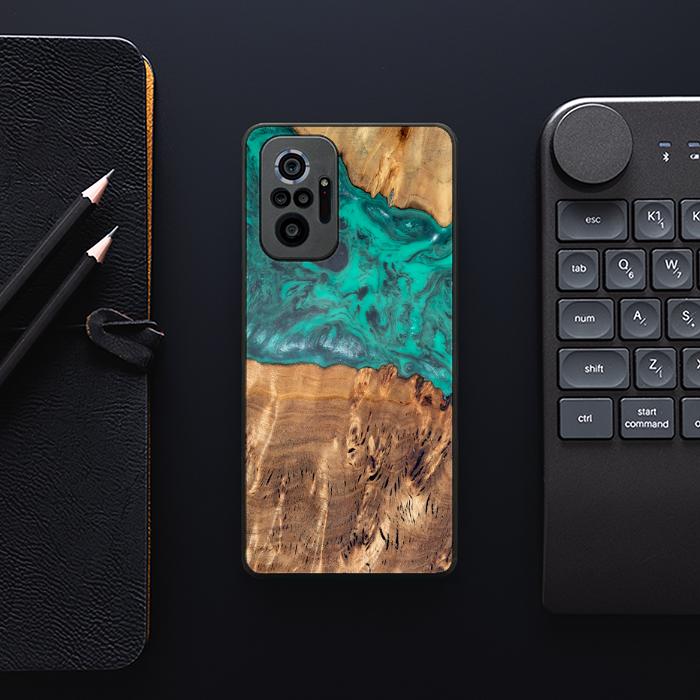 Xiaomi REDMI NOTE 10 Pro Handyhülle aus Harz und Holz - Synergy#D111