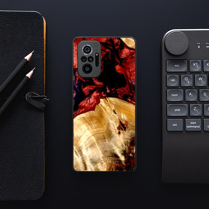 Xiaomi REDMI NOTE 10 Pro Handyhülle aus Harz und Holz - Synergy#D117