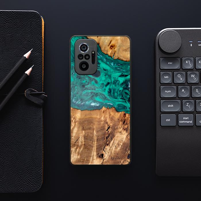 Xiaomi REDMI NOTE 10 Pro Handyhülle aus Harz und Holz - Synergy#D133