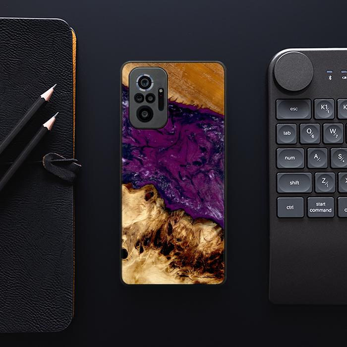 Xiaomi REDMI NOTE 10 Pro Handyhülle aus Harz und Holz - Synergy#D134