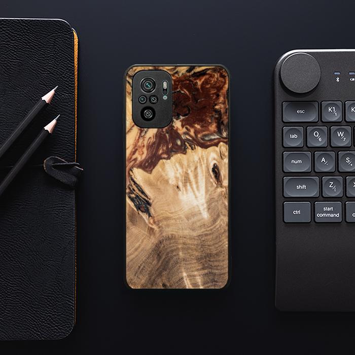 Xiaomi REDMI NOTE 10 Handyhülle aus Harz und Holz - SYNERGY#A100