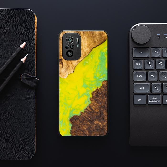 Xiaomi REDMI NOTE 10 Handyhülle aus Harz und Holz - SYNERGY#A12