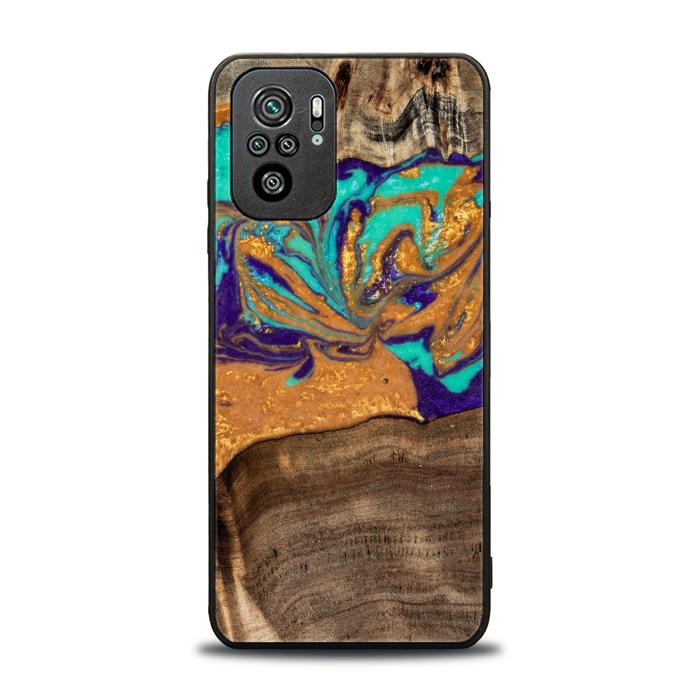 Xiaomi REDMI NOTE 10 Handyhülle aus Harz und Holz - SYNERGY#A122