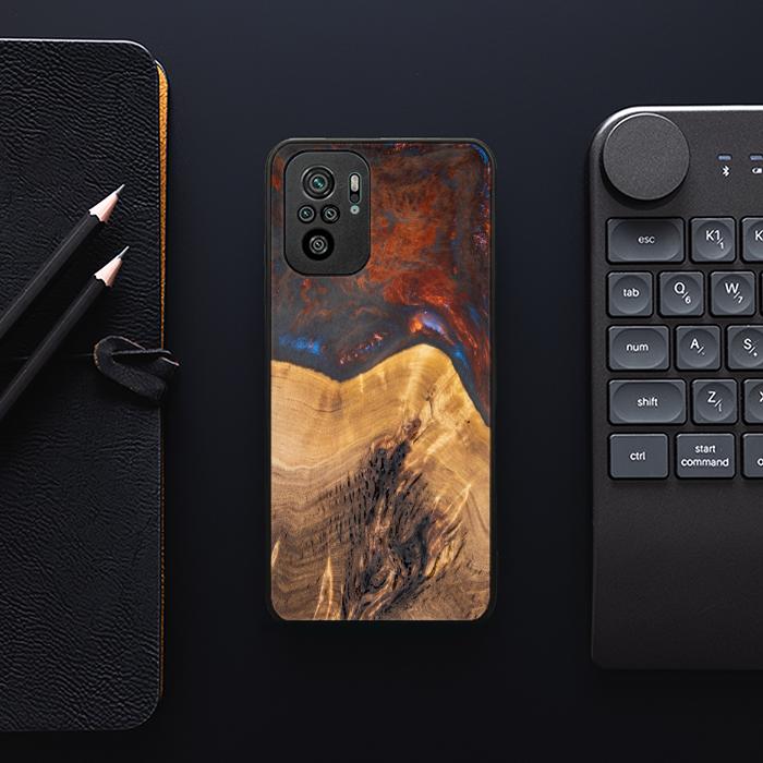 Xiaomi REDMI NOTE 10 Handyhülle aus Harz und Holz - SYNERGY#A21