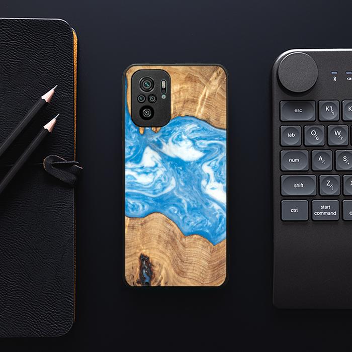 Xiaomi REDMI NOTE 10 Handyhülle aus Harz und Holz - SYNERGY#B03