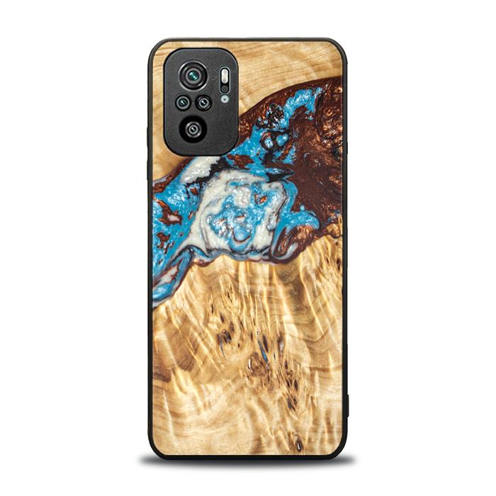 Xiaomi REDMI NOTE 10 Handyhülle aus Harz und Holz - SYNERGY#B12