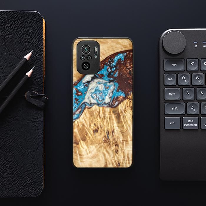 Xiaomi REDMI NOTE 10 Handyhülle aus Harz und Holz - SYNERGY#B12