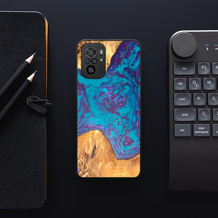 Xiaomi REDMI NOTE 10 Handyhülle aus Harz und Holz - SYNERGY#B25