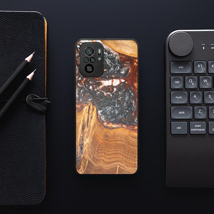 Xiaomi REDMI NOTE 10 Handyhülle aus Harz und Holz - SYNERGY#B37