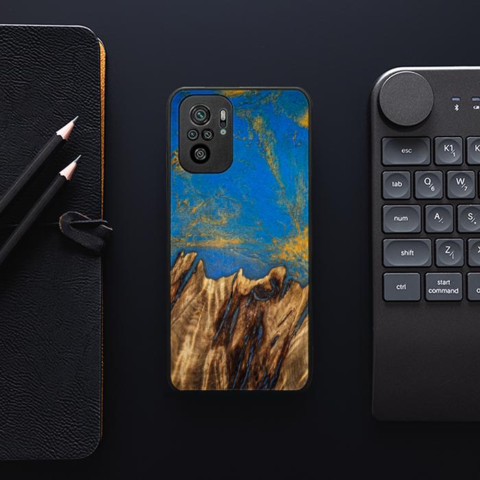 Xiaomi REDMI NOTE 10 Handyhülle aus Harz und Holz - SYNERGY#C43