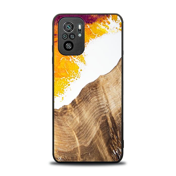 Xiaomi REDMI NOTE 10 Handyhülle aus Harz und Holz - Synergy#C28