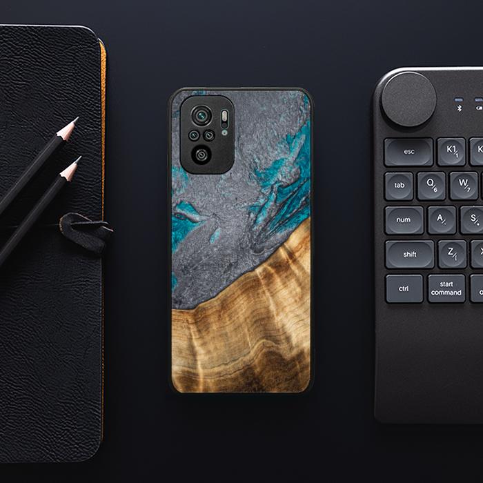 Xiaomi REDMI NOTE 10 Handyhülle aus Harz und Holz - Synergy#C45