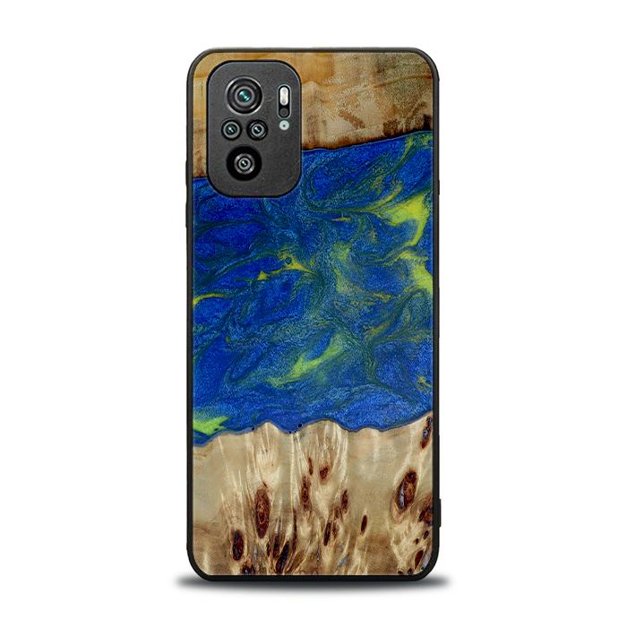 Xiaomi REDMI NOTE 10 Handyhülle aus Harz und Holz - Synergy#D102