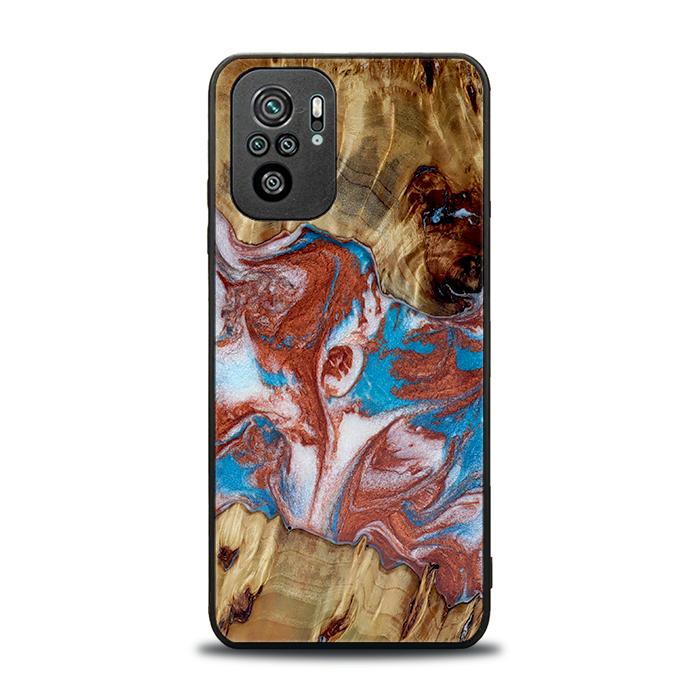 Xiaomi REDMI NOTE 10 Handyhülle aus Harz und Holz - Synergy#D103