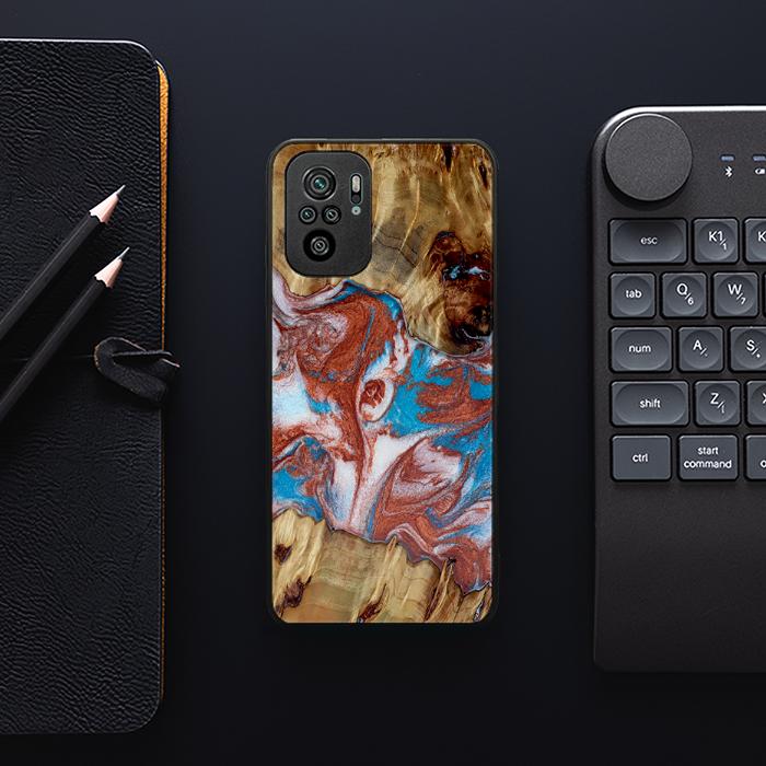 Xiaomi REDMI NOTE 10 Handyhülle aus Harz und Holz - Synergy#D103