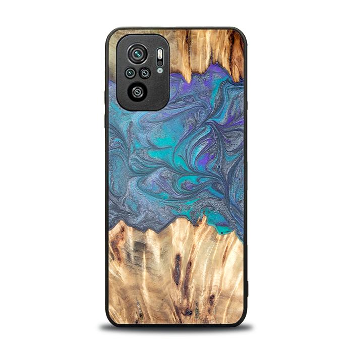 Xiaomi REDMI NOTE 10 Handyhülle aus Harz und Holz - Synergy#D107