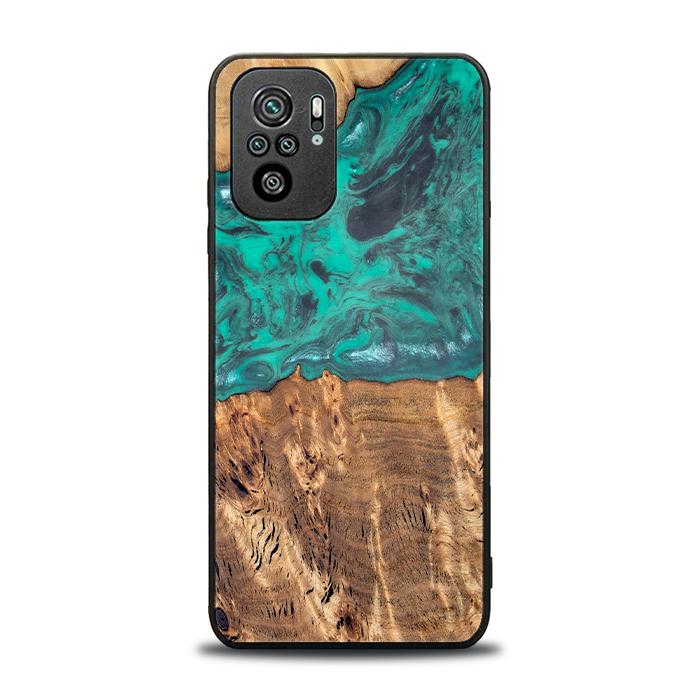 Xiaomi REDMI NOTE 10 Handyhülle aus Harz und Holz - Synergy#D108