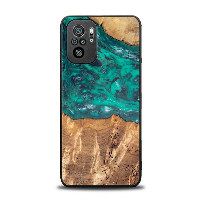 Xiaomi REDMI NOTE 10 Handyhülle aus Harz und Holz - Synergy#D109