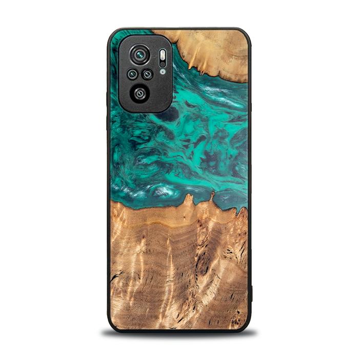 Xiaomi REDMI NOTE 10 Handyhülle aus Harz und Holz - Synergy#D112