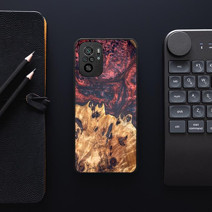 Xiaomi REDMI NOTE 10 Handyhülle aus Harz und Holz - Synergy#D118